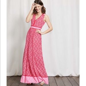 Boden Laurie Maxi Dress Red Pink 6R WW289
